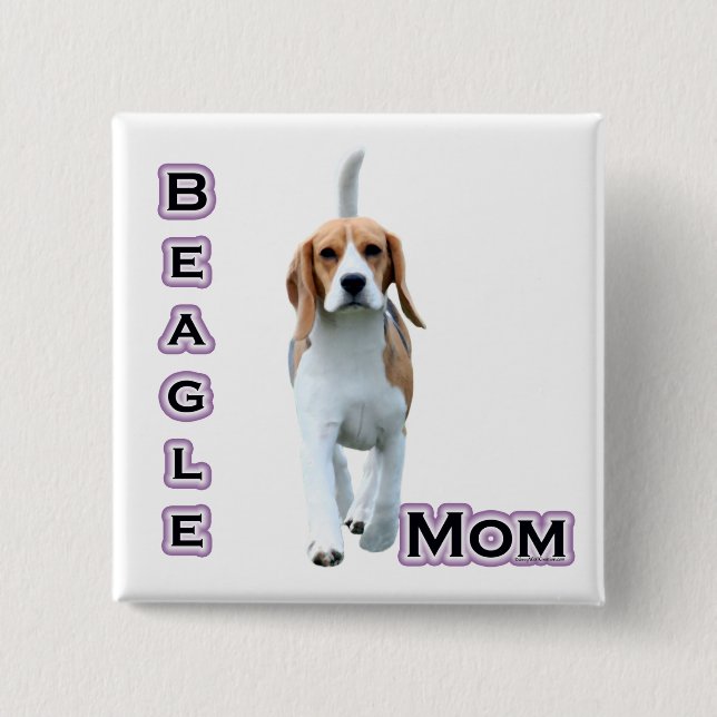 Beagle Mum 4 - Button (Front)
