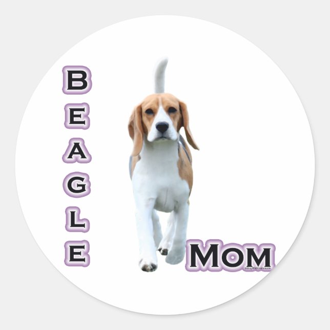 Beagle Mum 4 - Sticker (Front)