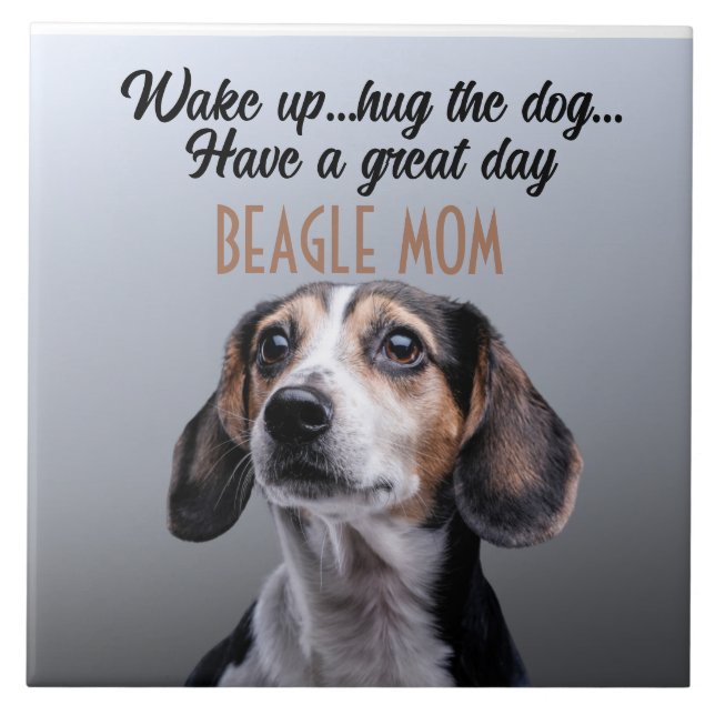 Beagle Mum Ceramic Tile (Front)