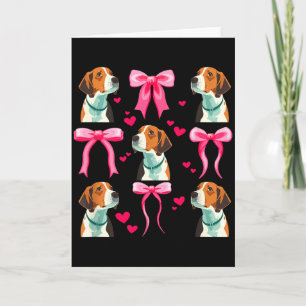 Beagle Mum Coquette Beagle Mama Beagle Mother Card