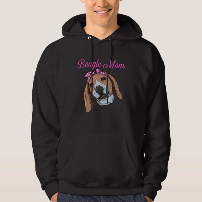 Beagle Mum  Cute Dog Mum Girlie Women s Hoodie (Front)
