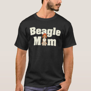 Beagle Mum Dog Owner Women Cute Animal Pet Mummy B T-Shirt