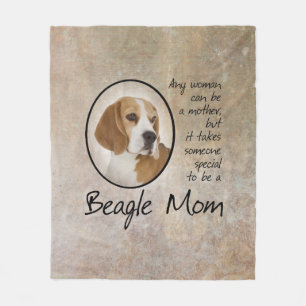 Beagle Mum Fleece Blanket