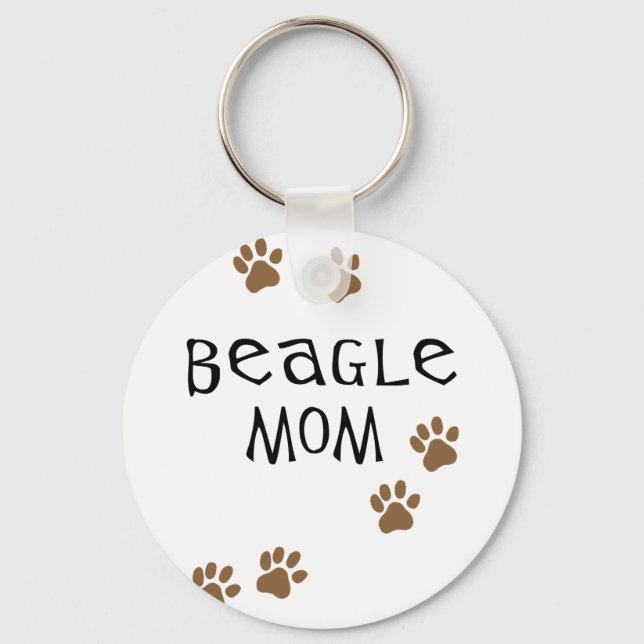 Beagle Mum Key Ring (Front)