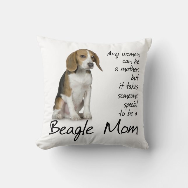 Beagle Mum Pillow (Front)