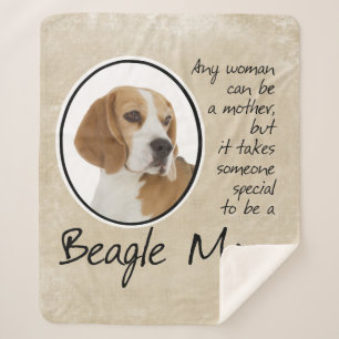 Beagle Mum Sherpa Blanket