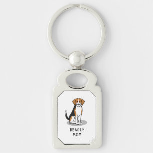Beagle Mum (tri colour 3) Dog Cute Dog Mum Key Ring