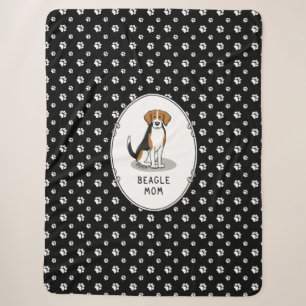 Beagle Mum (tri colour 3) Dog Cute Dog Mum Sherpa Blanket