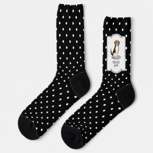 Beagle Mum (tri colour 3) Dog Cute Dog Mum Socks