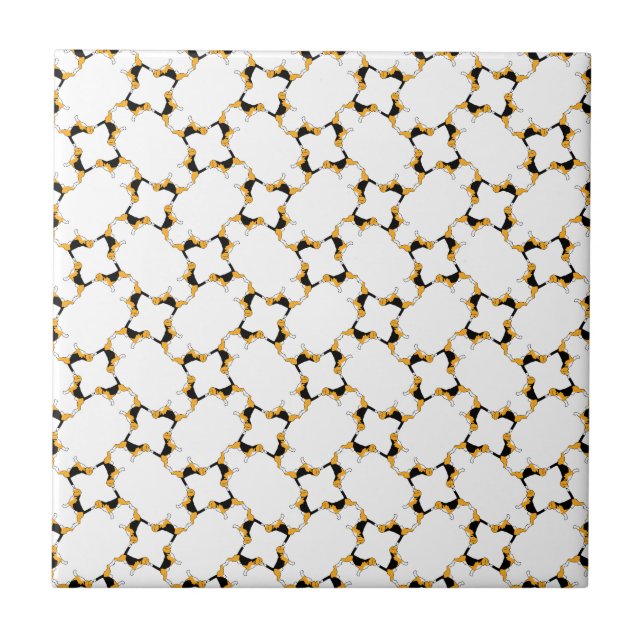 Beagle Network Ceramic Tile (Front)