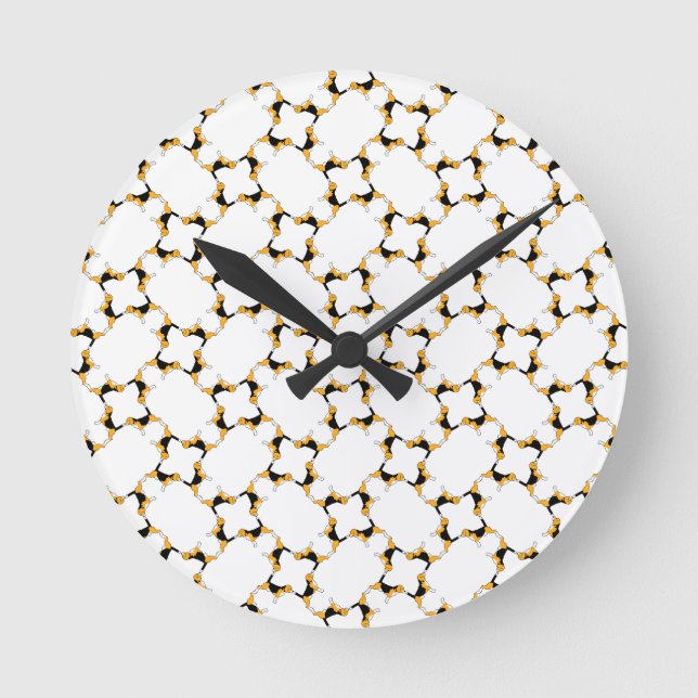 Beagle Network Round Clock (Front)