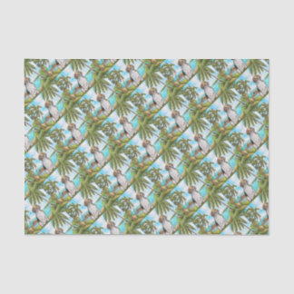Beagle on Vacation Tropical Beach Tissue Paper