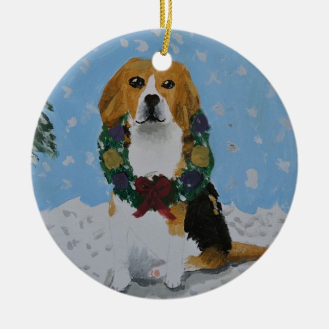 Beagle Ornament (Front)