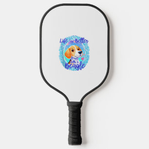 Beagle owner dog puppy mama beagle dog cute women  pickleball paddle