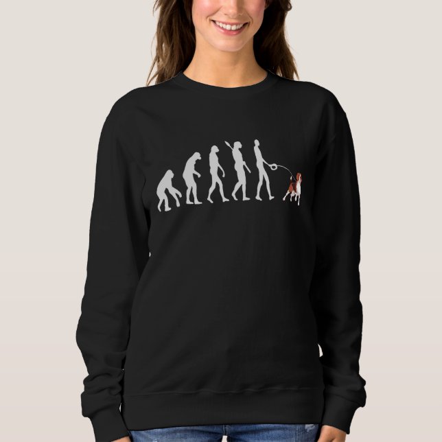 Beagle Owner Evolution Beagle Dog Pet Dog Breeder Sweatshirt (Front)