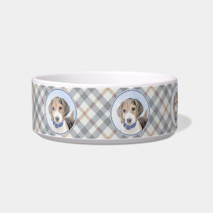 Beagle Painting - Cute Original Dog Art Bowl