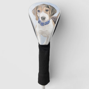 Beagle Painting - Cute Original Dog Art Golf Head Cover