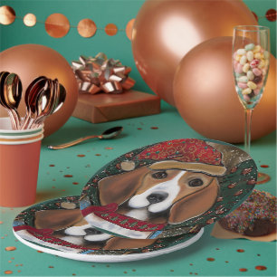 Beagle Paper Plate