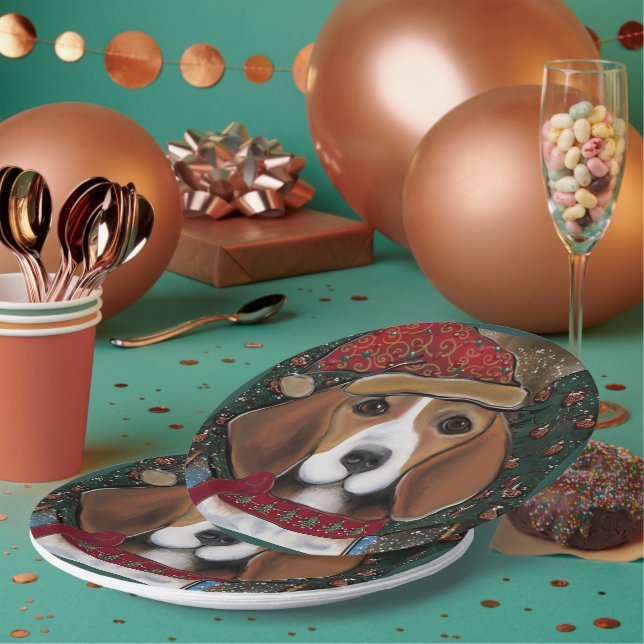 Beagle Paper Plate (Multi)
