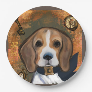 Beagle        paper plate