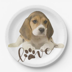 Beagle    paper plates