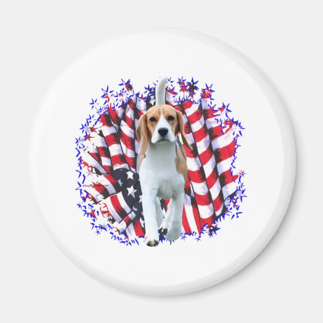 Beagle Patriot Magnet (Front)