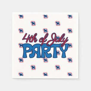 Beagle Patriotic Red White And Blue 4th Of July Napkin