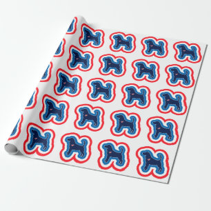 Beagle Patriotic Red White And Blue 4th Of July Wrapping Paper