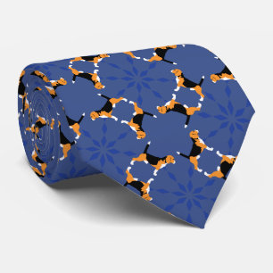Beagle Pattern blue Tie