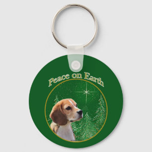 Beagle Peace Key Ring