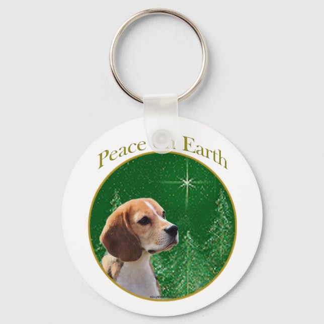 Beagle Peace Key Ring (Front)