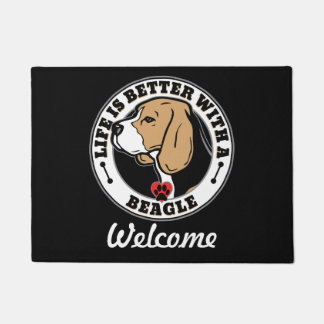 Beagle - Personalised Life Is Better With A Beagle Doormat