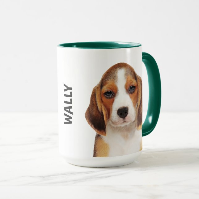 Beagle Personalised  Mug (Front Right)