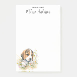 Beagle Personalized Dog Lover Cute Puppy Post-it Notes