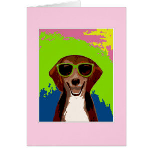 Beagle - pink frame