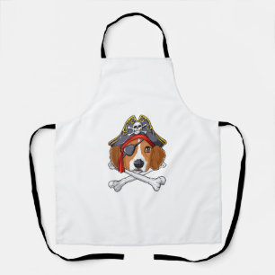 Beagle Pirate Costume Jolly Roger Flag Skull Cross Apron