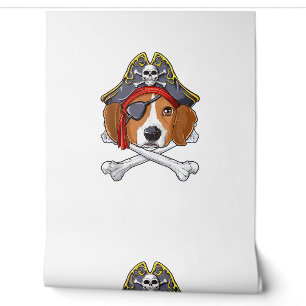 Beagle Pirate Costume Jolly Roger Flag Skull Cross Wallpaper