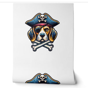 Beagle Pirate Costume Skull Crossbones Dog Lovers Wallpaper