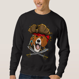 Beagle Pirate Kids Dog Pirate Pumpkin Halloween Sweatshirt