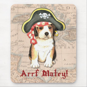Beagle Pirate Mouse Pad