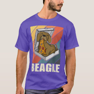 Beagle Pizza Walk Dog Owner Lover Puppy165 T-Shirt