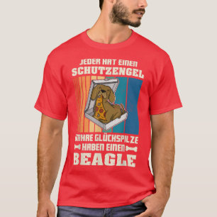 Beagle Pizza Walk Dog Owner Lover Puppy171 T-Shirt