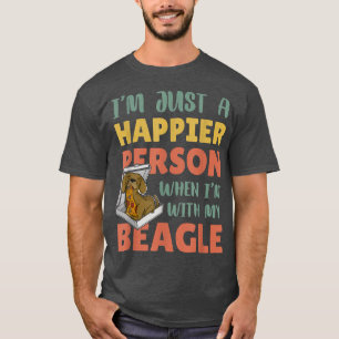 Beagle Pizza Walk Dog Owner Lover Puppy76 T-Shirt