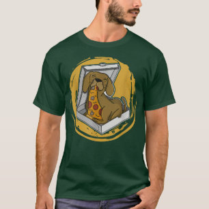 Beagle Pizza Walk Dog Owner Lover Puppy 186 T-Shirt