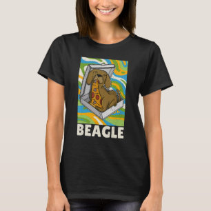Beagle Pizza Walk Dog Owner Puppy 32 T-Shirt