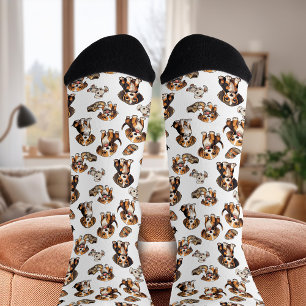 Beagle Playful Puppies White Socks