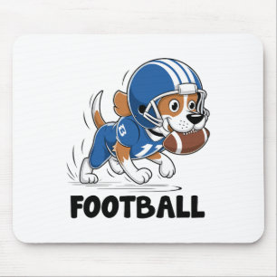 Beagle Playing Footll Player Sports Athlete Game F Mouse Pad