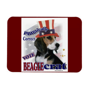 Beagle Political Humour Magnet