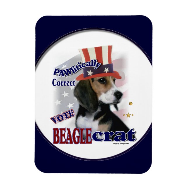 Beagle Political Humour Magnet (Vertical)