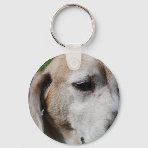beagle portrait key ring